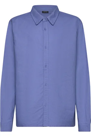 LMTD Nlfhill Ls Shirt Tops Shirts Long-sleeved Shirts Blue