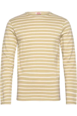 Armor.lux Striped Breton Shirt Héritage Tops T-Langærmet Skjorte Khaki Green