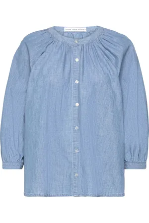 Pieszak Pd-Lola Lonnie Boheme Shirt Fine De Tops Shirts Denim Shirts Blue
