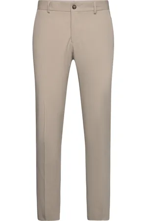SELECTED Slhslim-Liam Trs Flex B Bottoms Trousers Formal Beige