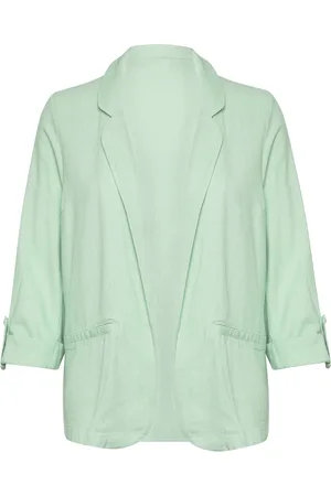 VERO MODA Vmjesmilo 3/4 Loose Blazer Wvn Ga Noos Blazers Single Breasted Blazers Green