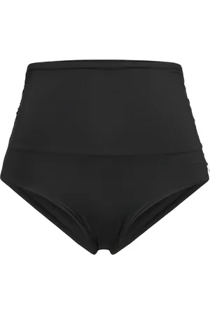 Panos Emporio Chara Solid Bottom Swimwear Bikinis Bikini Bottoms High Waist Bikinis Black