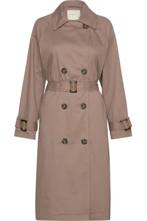 Freequent Fqtuksy-Jacket Trenchcoat Frakke Brown