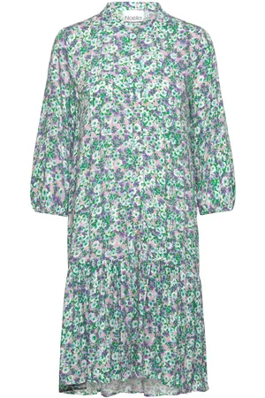 Noella Imogene Sh. Dress Kort Kjole Green