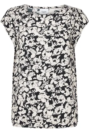 Saint Tropez Blancasz Adele Ss Top Tops Blouses Short-sleeved Multi/patterned