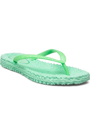 Ilse Jacobsen Flip Flop With Glitter Shoes Summer Shoes Sandals Flip Flops Green