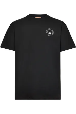 Rue de Tokyo Tillo Recycled Cotton Jrsy Tops T-Kortærmet Skjorte Black