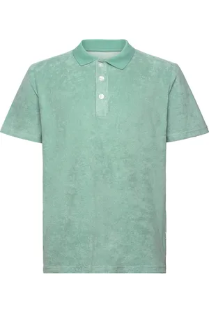 Nikben Nb Terry Riviera Grey-Green Designers Polos Short-sleeved Blue