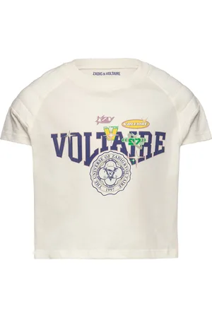 Zadig & Voltaire Short Sleeves Tee-Shirt Tops T-Kortærmet Skjorte Cream