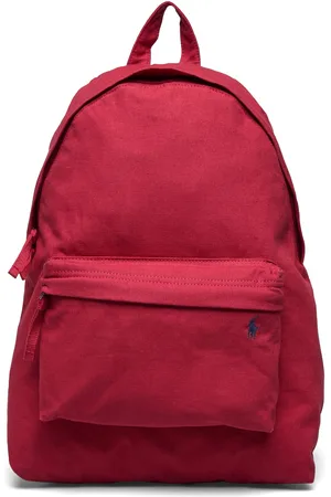 Ralph Lauren Canvas Backpack Rygsæk Taske Red
