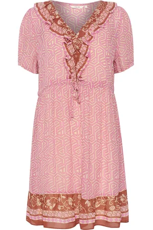 Cream Crlinea Dress - Zally Fit Kort Kjole Pink