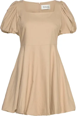 MAUD Camilla Dress Kort Kjole Beige