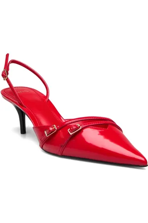 MANGO Slingback Heeled Shoes With Buckle Shoes Heels Pumps Sling Backs Red