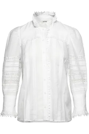 Zadig & Voltaire Trevy Tomboy Designers Shirts Long-sleeved White