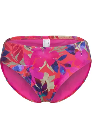 Fantasie Playa Del Carmen Mid Rise Bikini Brief Swimwear Bikinis Bikini Bottoms Bikini Briefs Pink