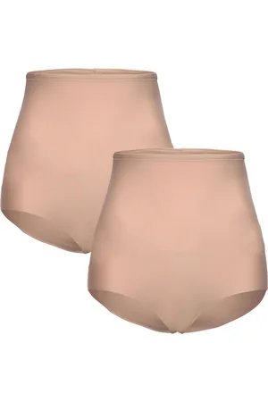 Decoy Shapewear Brief 2-Pack Lingerie Panties High Waisted Panties Beige