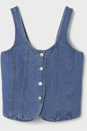 LMTD Nlfskatizza Dnm Strap Vest Tops Vests Blue