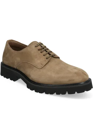 S.T. VALENTIN Lightweight Derby - Grained Leather Shoes Business Laced Shoes Green