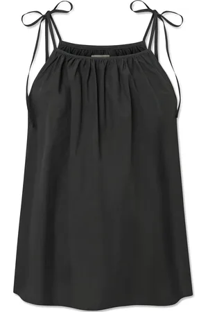 Studio Feder Sia Top - Poplin Tops T-shirts & Tops Sleeveless Black