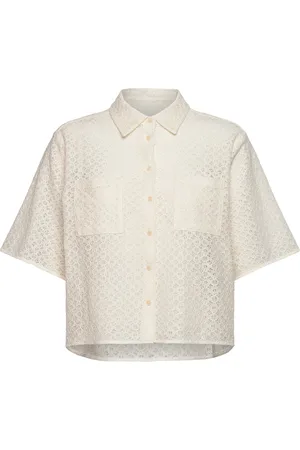 Part Two Ezrapw Sh Tops Shirts Short-sleeved Cream