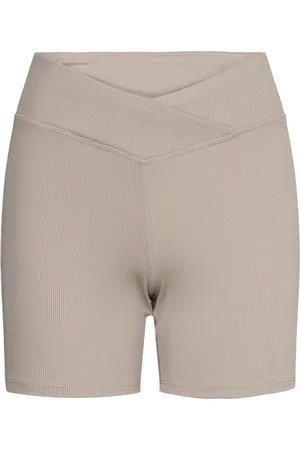 Reebok Studio Rib Hr Bike S Sport Shorts Cycling Shorts Beige