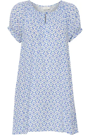 Kaffe Kaamber Tunic Printed Tops Tunics Blue