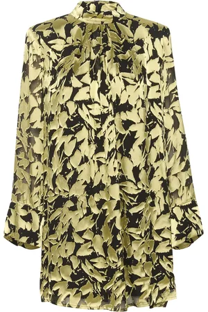 Gestuz Sikuragz P Silk Short Dress Kort Kjole Gold