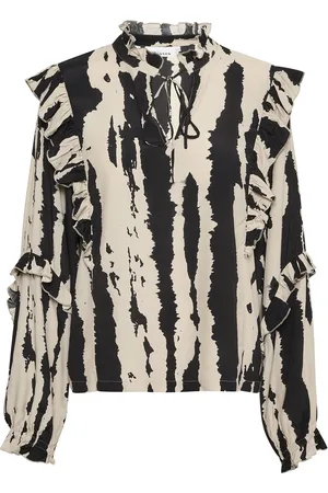 Karen by Simonsen Nimekb Blouse Tops Blouses Long-sleeved Black