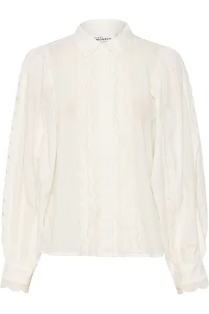 Karen by Simonsen Nadiakb Shirt Tops Shirts Long-sleeved White