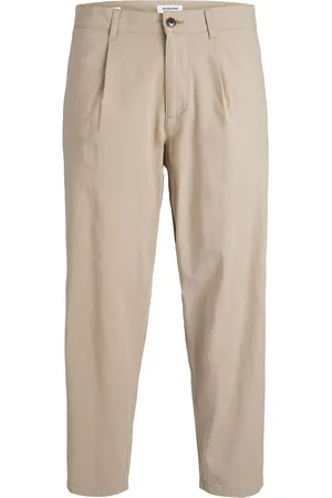 JACK & JONES Jpstbill Jjrico Dave Linen Jnr Bottoms Chinos Beige Jack & J S