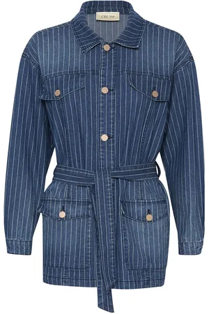 Cream Crfrida Denim Jacket Tops Shirts Denim Shirts Blue