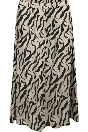 ONLY Carnova Life Long Skirt Knælang Nederdel Cream