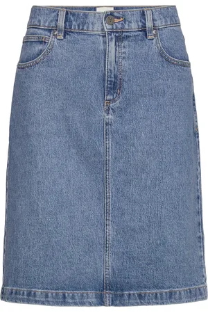 ABrand 99 Midi Skirt Ada Knælang Kjole Blue