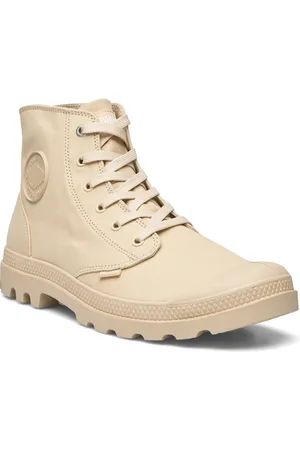 Palladium Mono Chrome Shoes Boots Ankle Boots Laced Boots Beige