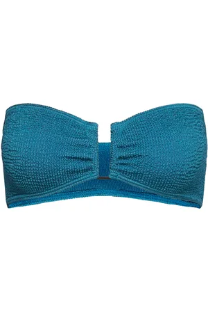 Bond Eye Blake Bandeau Ocean Shimmer Swimwear Bikinis Bikini Tops Bandeau Bikinitops Navy