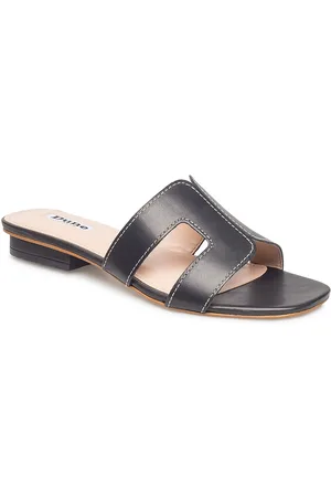Dune Loupe Flade Sandaler Black
