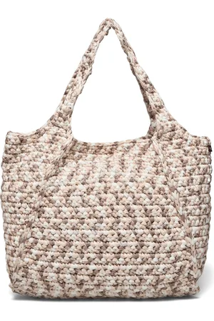 Hvisk Setle Crochet Bags Totes Beige