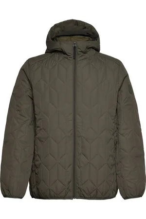 Lindbergh Puffer Jacket With Hood Foret Jakke Green