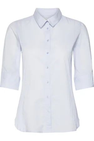 Part Two Emmalenapw Sh Tops Shirts Short-sleeved Blue