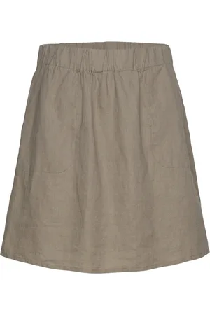 Rosemunde Linen Skirt Kort Nederdel Beige