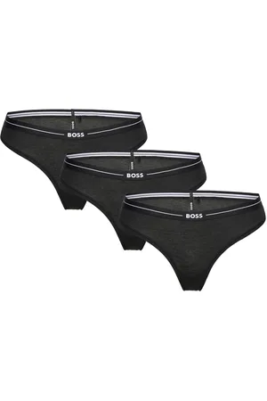 HUGO BOSS 3P Thong G-streng Undertøj Black
