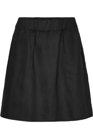 Rosemunde Linen Skirt Kort Nederdel Black