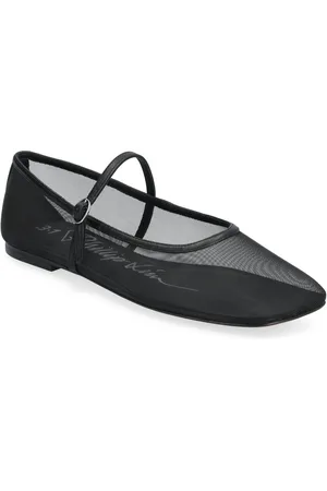 3.1 Phillip Lim Id Mesh Mary Jane Flat Designers Sandals Flat Black