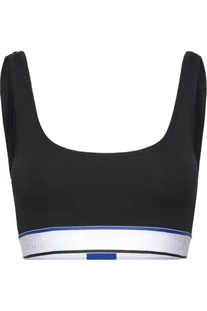 Hugo Blue Bralette Blue Lingerie Bras & Tops Soft Bras Bralette Black