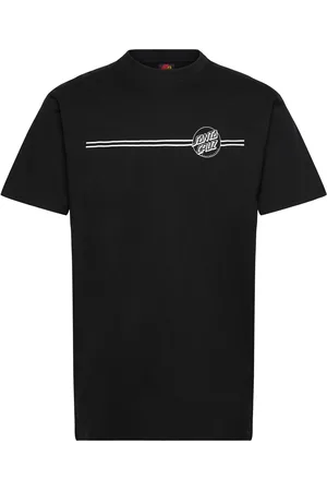 Santa Cruz Opus Dot Stripe Tops T-Kortærmet Skjorte Black