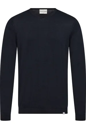 Bruun & Stengade Bs Georg Regular Fit Knitwear Tops Knitwear V-necks Navy
