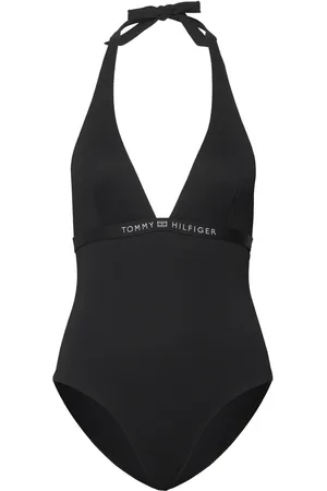 Tommy Hilfiger Halter Piece Rp Badedragt Badetøj Black