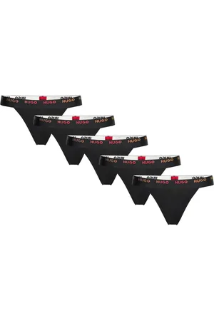 HUGO BOSS Rainbow Five Pack G-streng Undertøj Black