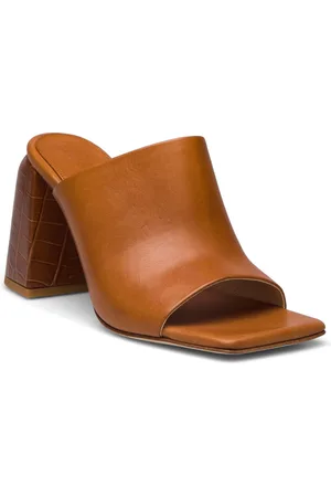 Dear Frances Deri Mule Designers Mules & Slip-ins Heeled Mules Brown