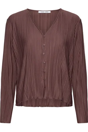 Samsøe Samsøe Sauma Blouse 10167 Tops Blouses Long-sleeved Brown